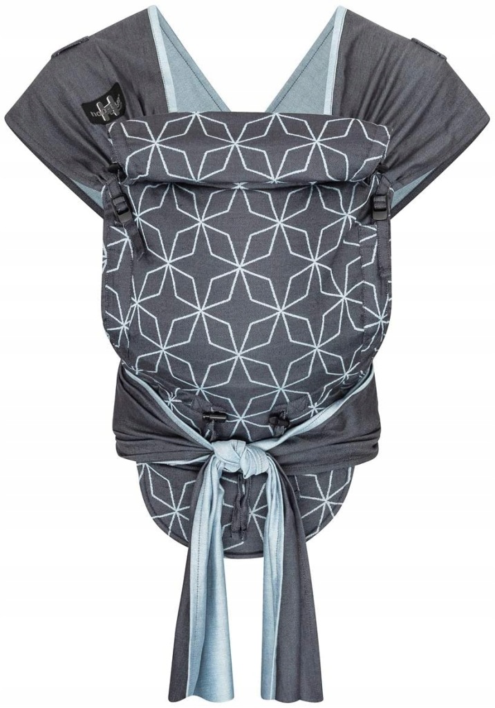 Nosidełko Hoppediz Hop-Tye Buckle Malmö Aqua szare