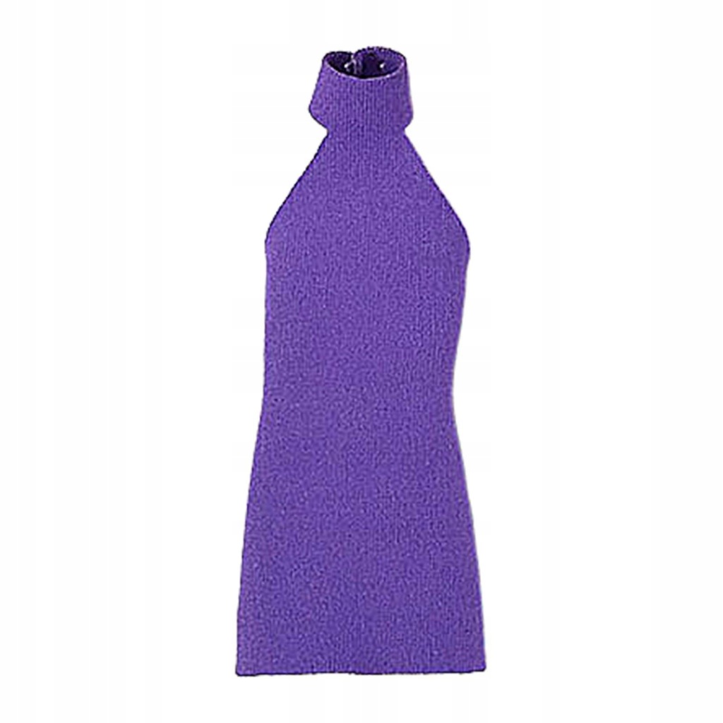 1:12 Women Dress Mini Doll Elastic Dress for 6inch Action Figure purple