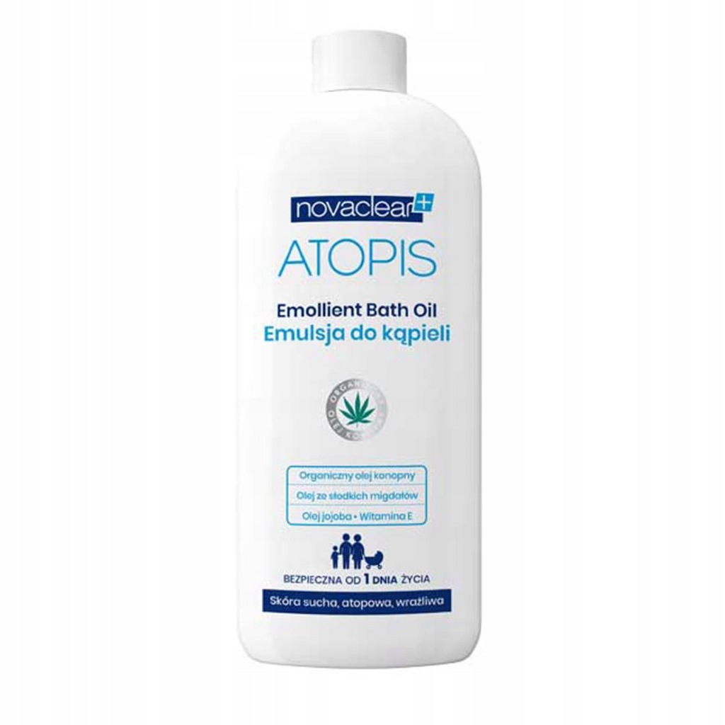 Emolient emulsja do kąpieli Novaclear Atopis Emollient Bath Oil 500 ml