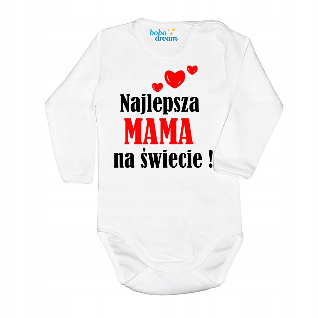 Body niemowlęce najlepsza MAMA na świecie 62 1 m +