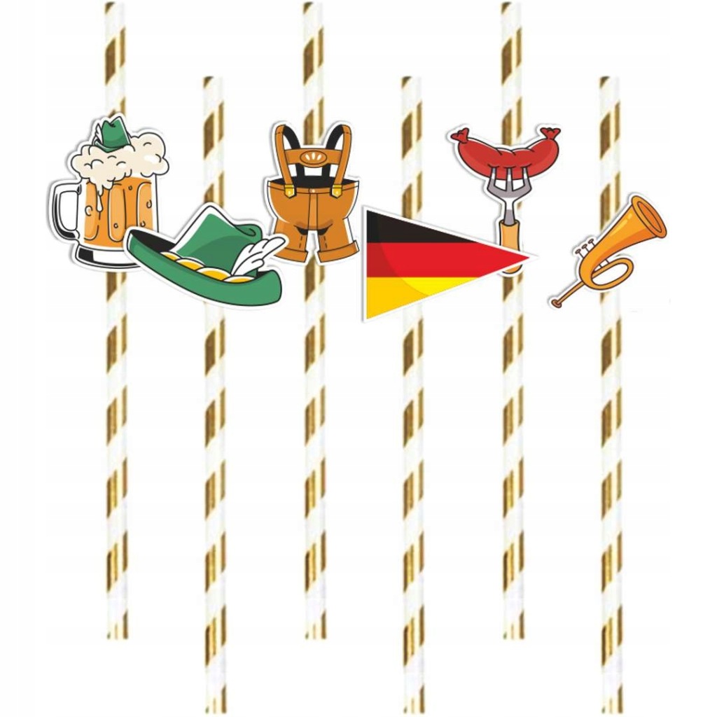 Słomki papier Enter-Tom 6 szt.