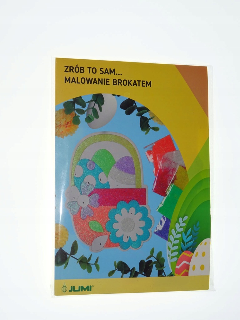 Malowanie brokatem wyklejanka wielkanoc