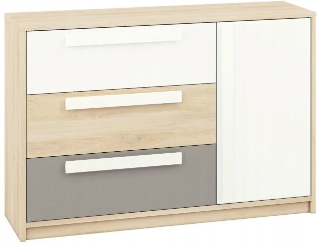 Regał ML Meble 138 x 40 x 93 cm wielokolorowy