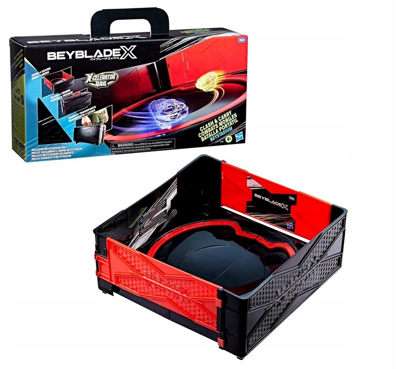 Gra zręcznościowa arena Beyblade X Hasbro przenośna dla 2-4 graczy