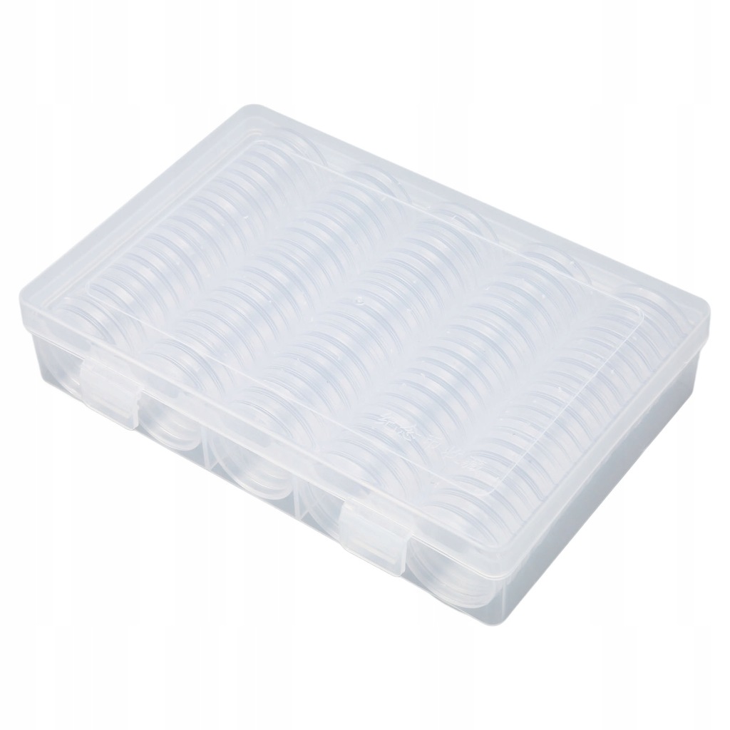 100pcs Monety kapsuki 1,38 cala przezroczyste plastikowe wygadzanie MX