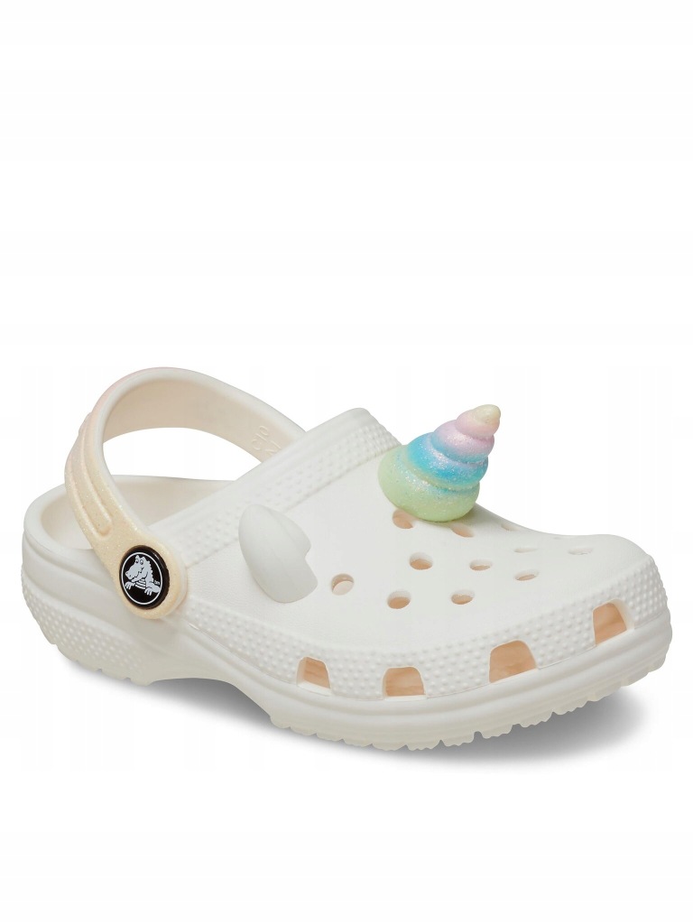 Crocs klapki dziecięce tworzywo sztuczne biały rozmiar 19,5