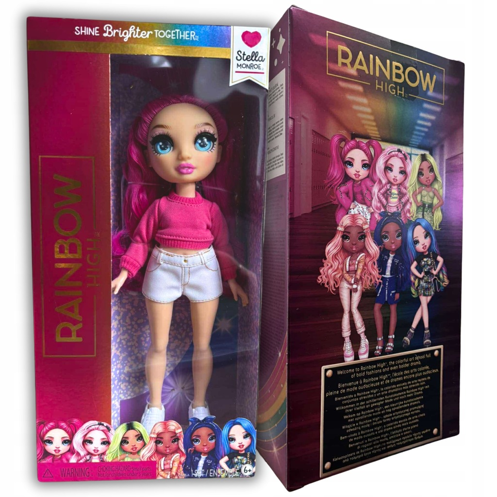 NOWY WZÓR STELLA MONROE RAINBOW HIGH LALKA PREZENT DLA DZIEWCZYNKI