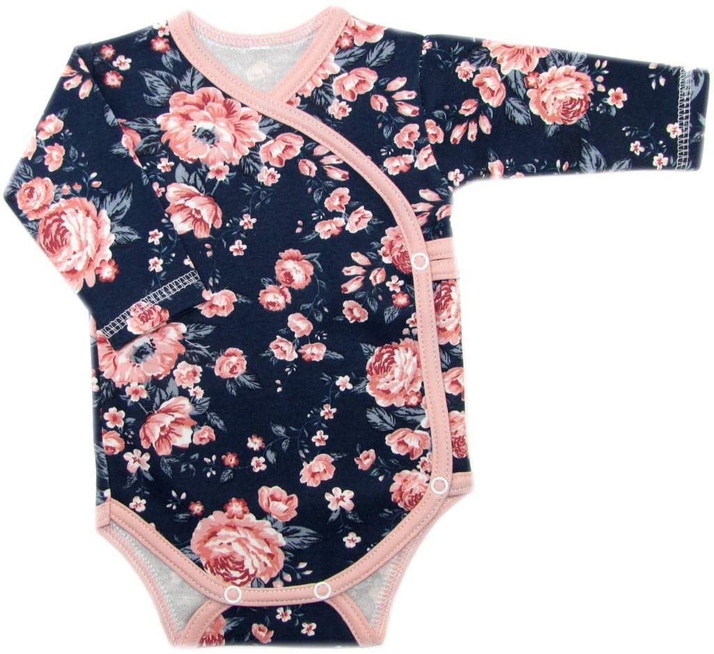 BODY KOPERTOWE DŁUGI RĘKAW r.68 ROMANTIC ROSES /64/