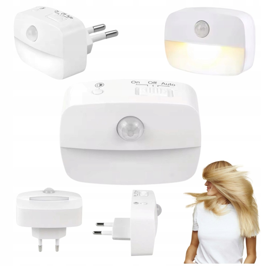 LAMPKA NOCNA LED - Z CZUJNIKIEM RUCHU - AUTOMATYCZNA DO DOMU - DLA DZIECKA