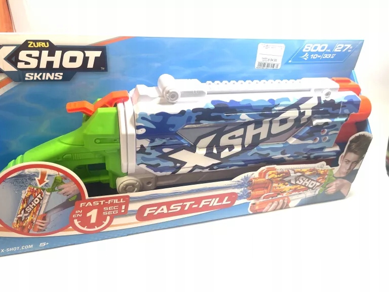 ZURU X SHOT SKINS FAST-FILL PUMP ACTION WATER CAMO PISTOLET NA WODĘ 49 CM