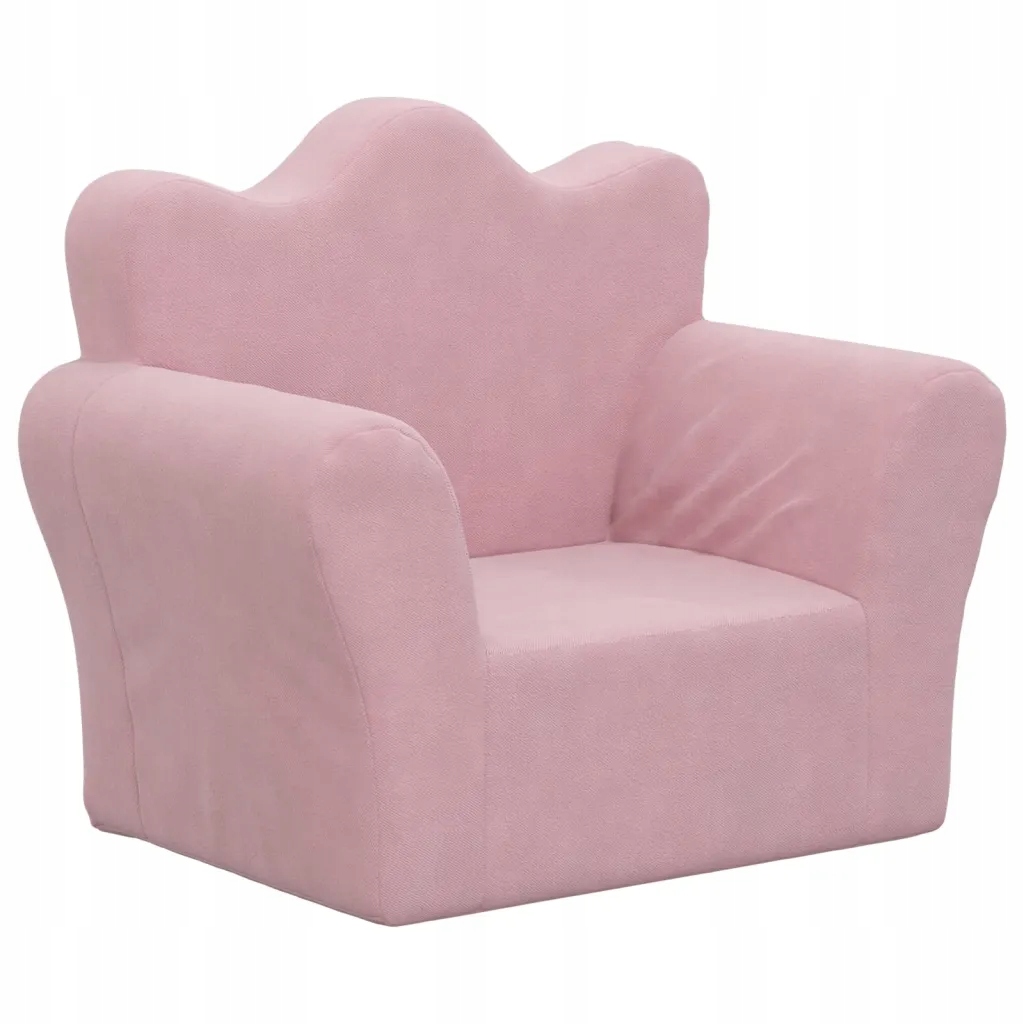 Sofa dla dzieci Pluszowa Różowa 54x34x45 cm