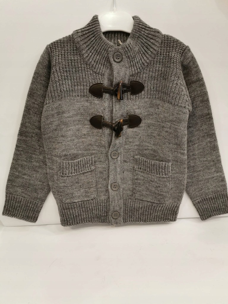 Sweterek Chłopięcy szary rozm 104 cm