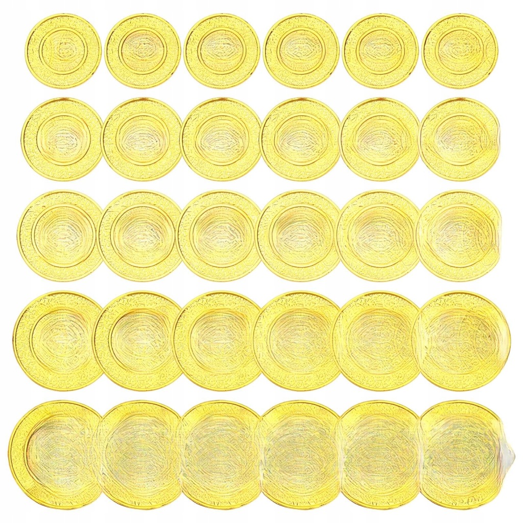 100 SZTUK ZŁOTYCH MONET PIRACKICH DLA DZIECI NA PRZYJĘCIE - PLASTIKOWE SKARBY UPOMINKI