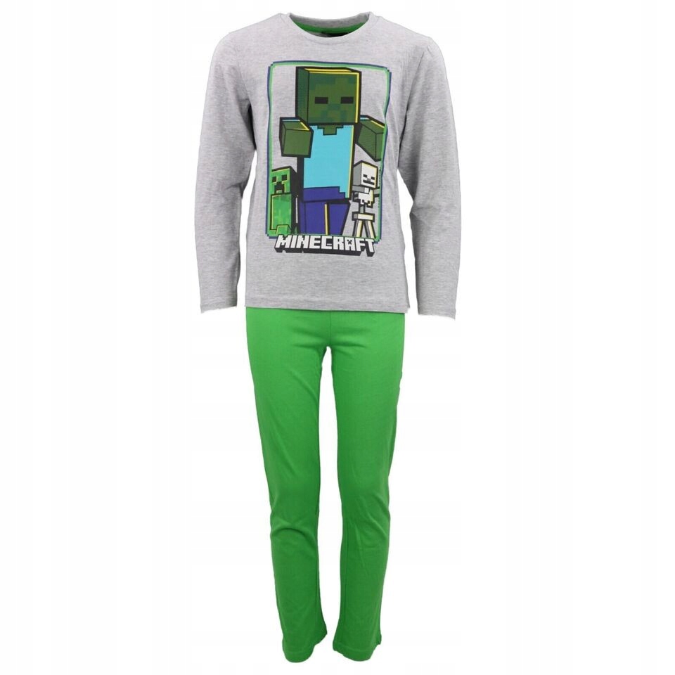 PIŻAMA MINECRAFT 11lat 146cm T-SHIRT SPODNIE