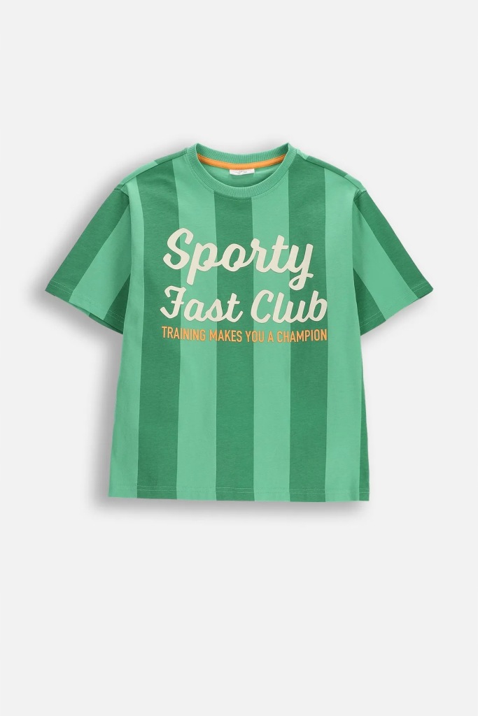 Koszulka Dziecięca T-Shirt Chłopięca Bawełna w Paski 134 Coccodrillo WC6