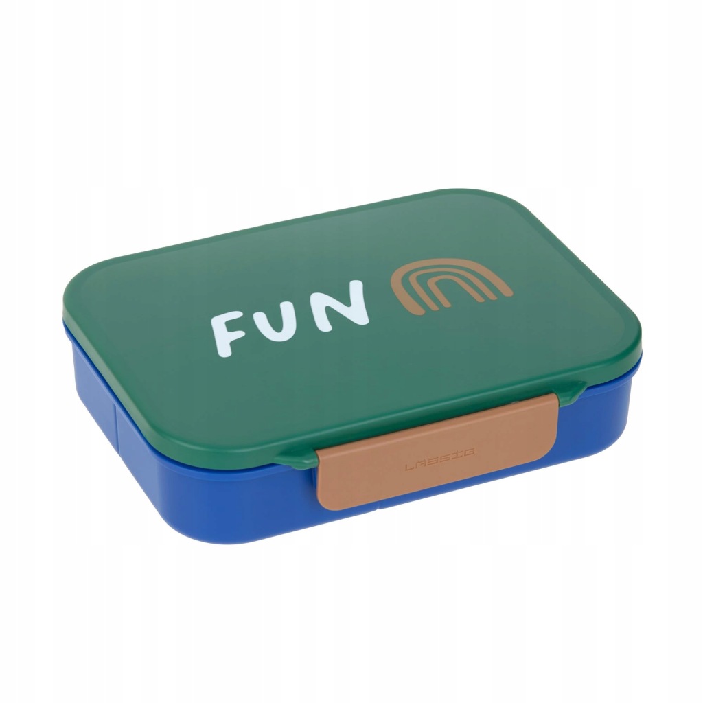 Lassig Lunchbox Bento z przegródkami Little Gang Rainbow green 12100155003