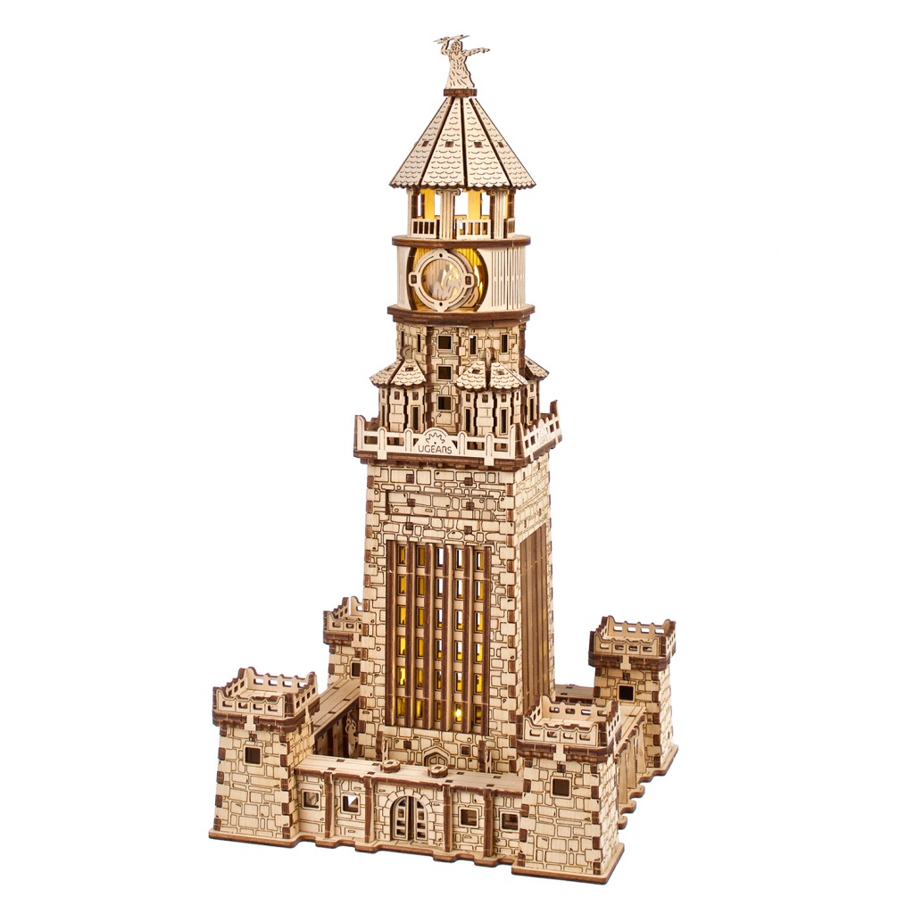 Puzzle 3D UGEARS Latarnia morska w Aleksandrii – Model do składania