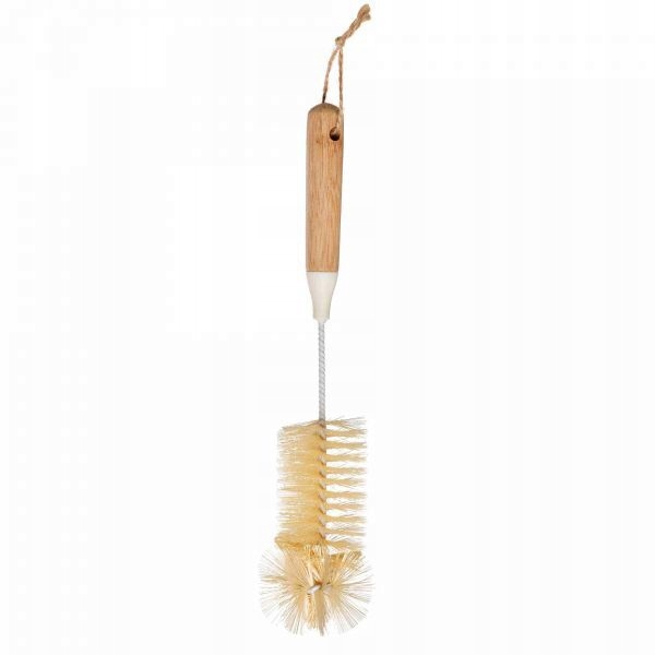 1L GRUBA SZCZOTKA NATURALNA Z WŁOSA MYCIA PROBÓWEK BUTELKI DŁUGA 7cm / 31cm