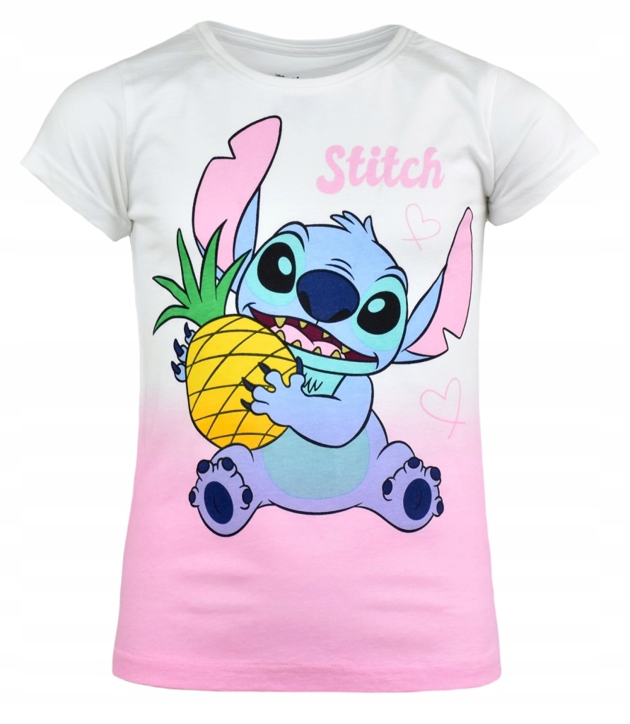 Disney t-shirt dziecięcy różowy bawełna rozmiar 146