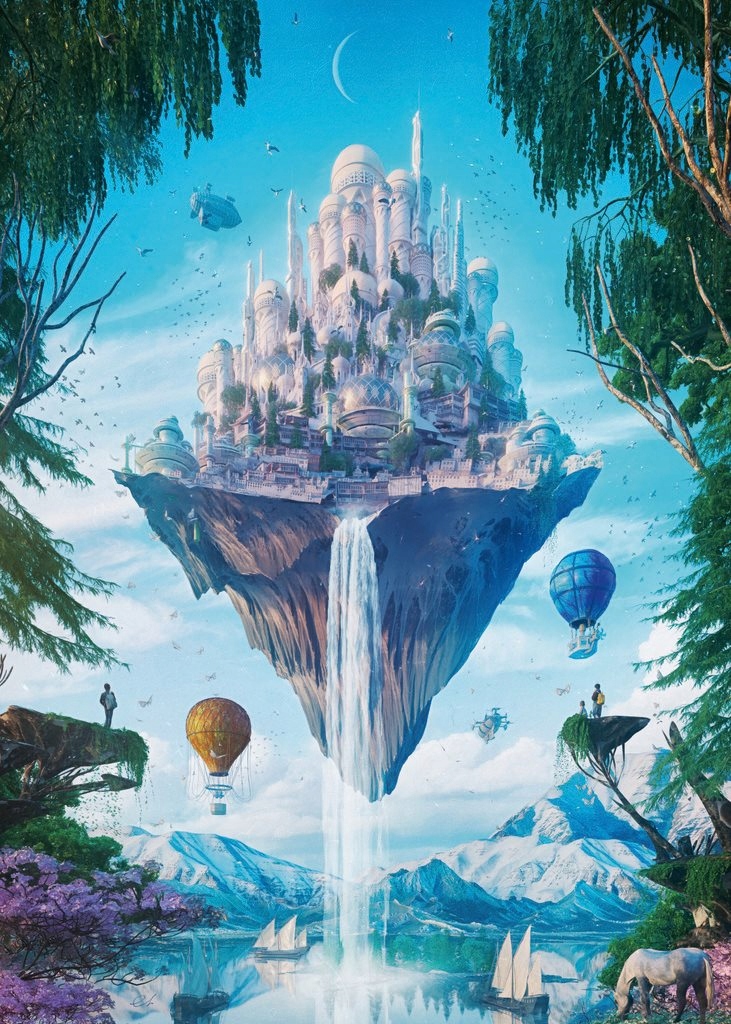Puzzle Heye 1000 elementów HEYE Puzzle Zamek na Powietrzu 1000 elementów