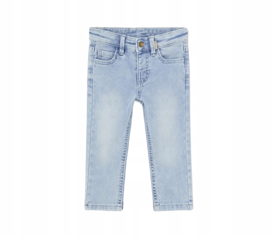 Spodnie Mayoral 1552 jeans bawełna jasny niebieski slim fit r. 92