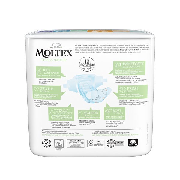 Pieluszki Moltex Eko rozmiar 3 4-9 kg 33 szt.