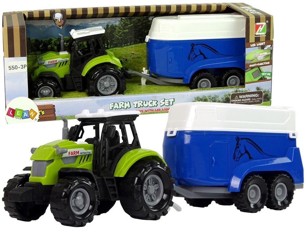 Traktor z Przyczepka Dla Konia Dźwięk Zielony