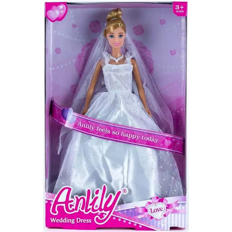 Lalka Anlily 30 cm w sukni ślubnej + akcesoria