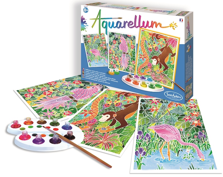 Zestaw do rysowania SentoSphere Aquarellum Zwierzęta z Amazonii