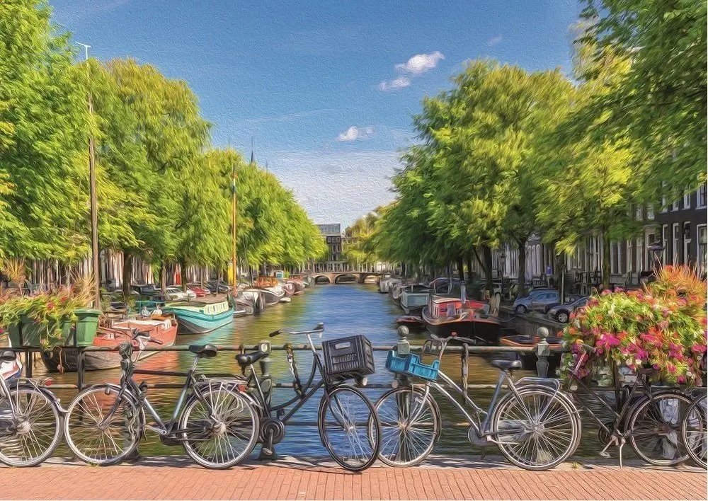 Puzzle Art Puzzle 0 elementów Art puzzle Amsterdamský kanál 2000 dílků