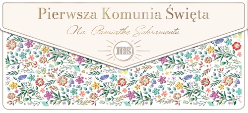 Koperta Komunia. Wianuszek kolorowy