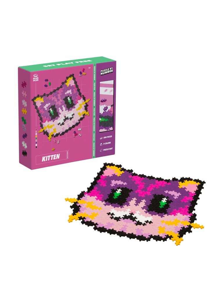 Plus-Plus Puzzle By Number Kot - 500 Elementów