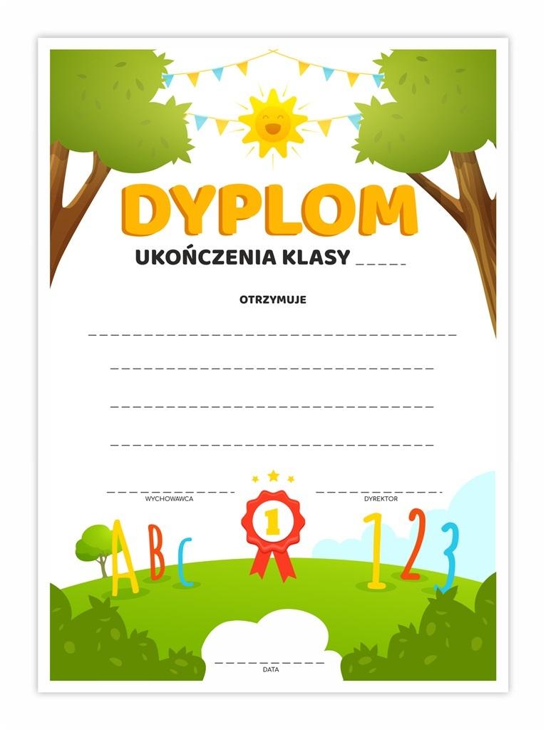 Dyplom A4 uniwersalny - Natura Praca zbiorowa