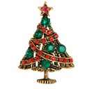 Zdjęcie oferty: Broszka, Gwiazdka, choinka łańcuch ziel, czerw