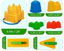 Zdjęcie oferty: Foremki do piasku na plażę zestaw zabawek żółte wiaderko 7 elementów