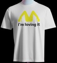 Zdjęcie oferty: KOSZULKA MĘSKA Z NADRUKIEM I'M LOVING IT BIAŁY ŚMIESZNA M