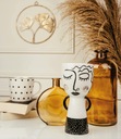 Zdjęcie oferty: Ceramiczny czarny złoty wazon kobieta twarz jak Home&You 20 cm