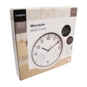 Zdjęcie oferty: ZEGAREK ZEGAR ŚCIENNY ZEGAR NA ŚCIANĘ BIAŁY 25 cm termometr / higrometr