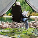 Zdjęcie oferty: AMHANCIBLE Zestaw 2 Krzeseł Kempingowych Składanych Z Uchwytem Czarne