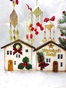 Zdjęcie oferty: Dekoracyjne domki świąteczne - Wesołych Świąt.