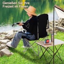 Zdjęcie oferty: AMHANCIBLE Zestaw 2 Krzeseł Kempingowych Składanych Z Uchwytem Czarne