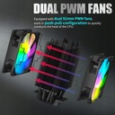 Zdjęcie oferty: upHere Chłodzenie procesora PWM ARGB Dual FUN 92mm tylko AMD!