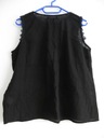 Zdjęcie oferty: Bluzka czarna z gipiurą 40 bez rękawów 100% bawełna