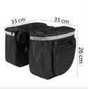 Zdjęcie oferty: Torba sakwa rowerowa na bagażnik rower 25l + odblaski | Podwójna Pojemna
