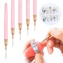 Zdjęcie oferty: PROFESJONALNE PĘDZELKI DO ZDOBIEŃ PAZNOKCI 5szt MANICURE HYBRYDA ŻEL