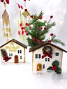 Zdjęcie oferty: Dekoracyjne domki świąteczne - Wesołych Świąt.