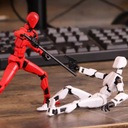 Zdjęcie oferty: Wieloprzegubowy ruchomy robot Drukowany manekin 3D Misiek_3D_PL 13 Dummy