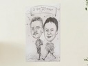 Zdjęcie oferty: KARYKATURA ZE ZDJĘCIA 2 OSOBY A3 RĘCZNIE RYSOWANA