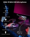 Zdjęcie oferty: Mikrofon PC USB pojemnościowy przycisk wyciszenia gier streaming EGM-01