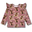 Zdjęcie oferty: ZESTAW KOMPLET DLA DZIEWCZYNKI BLUZKA DŁUGI RĘKAW LEGGINSY PRĄŻKOWANE 110